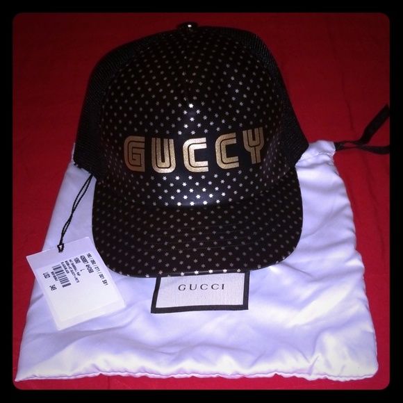 gold gucci hat